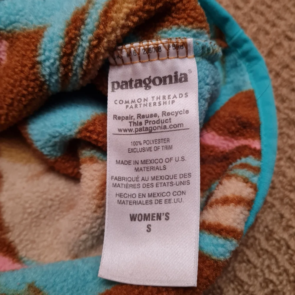 Patagonia Synchilla Snap-T Fleece Pullover Women's Feather Dance Bear Brown S - Picture 7 of 12